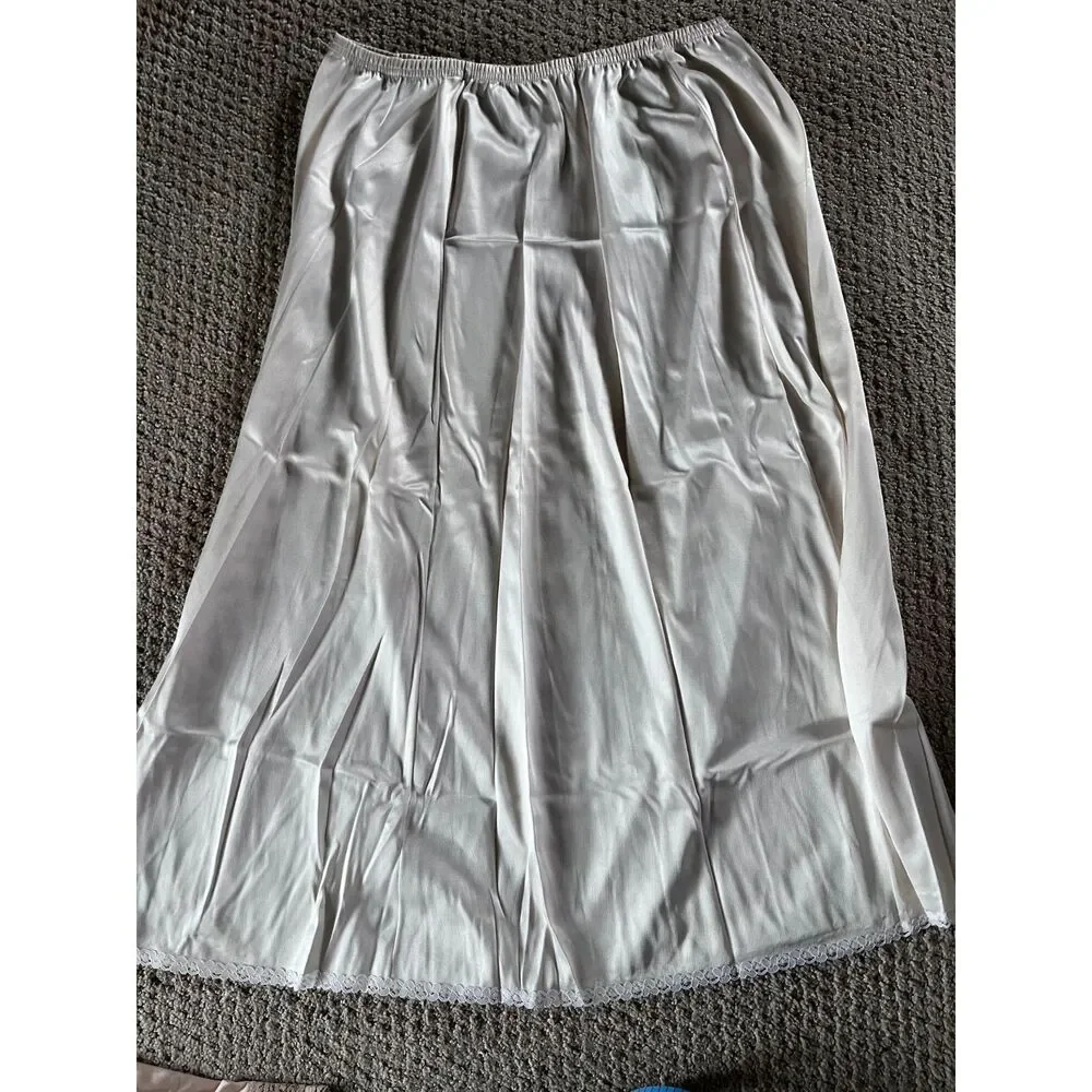 Lot 5 Knee Length Slips Various Brands all slips used